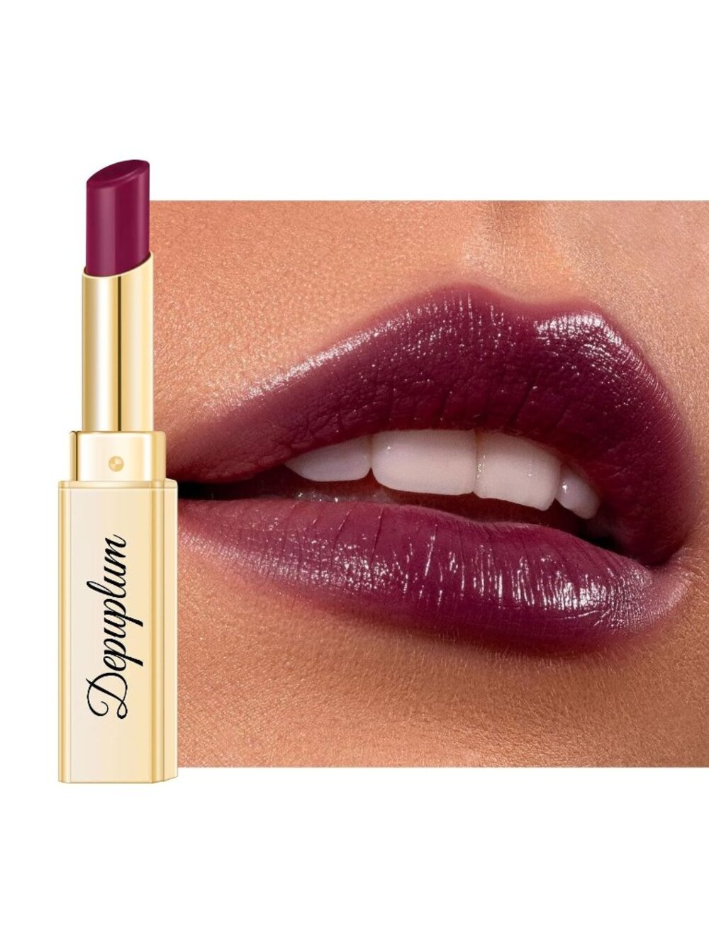 Women's DM93 Grape Purple Glow Reviver Moisture Lip Gloss Creamy Tinted Lip Balm
